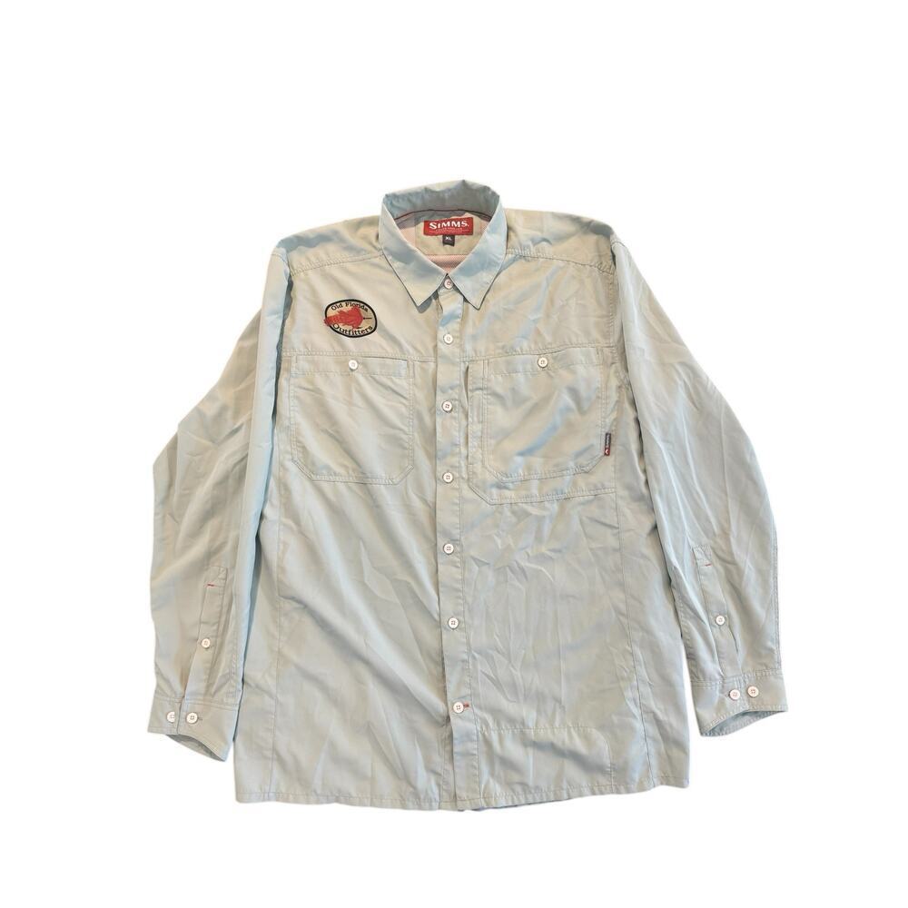 SIMMS Fishing Products Old Florida Outfitters Men’s Long Sleeve Shirt XL